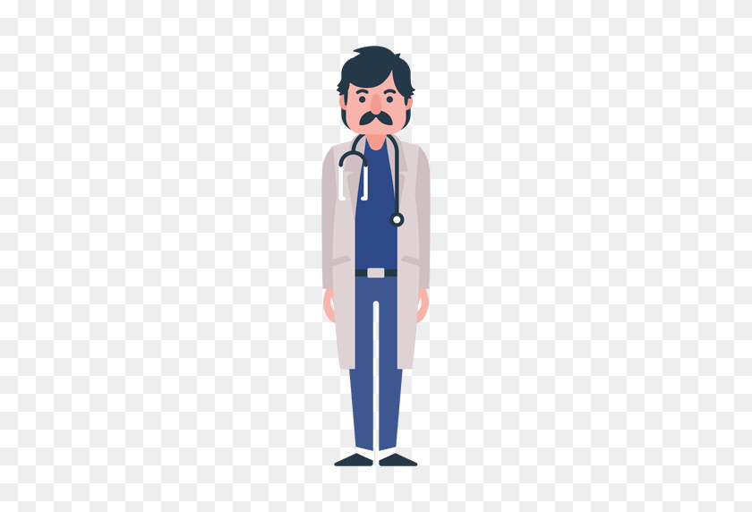 512x512 Flat Doctor Character Illustration - Doctor PNG