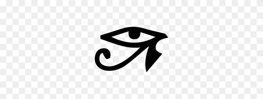256x256 Flat Eye Icon - Eye Of Horus PNG