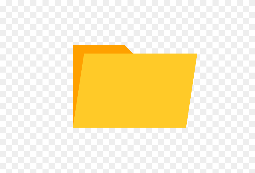 512x512 Flat Folder Icon - Folder Icon PNG