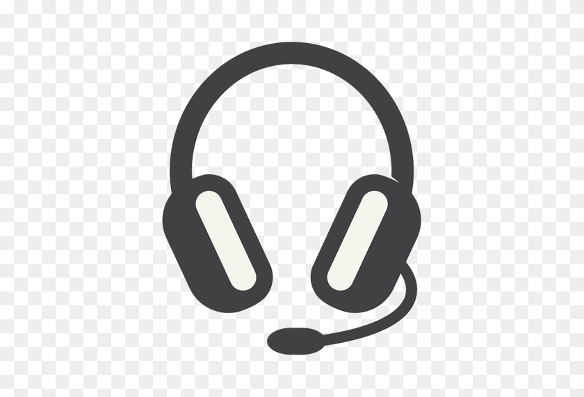 512x512 Flat Headphone Icon With Thick Stroke - Headphones Icon PNG