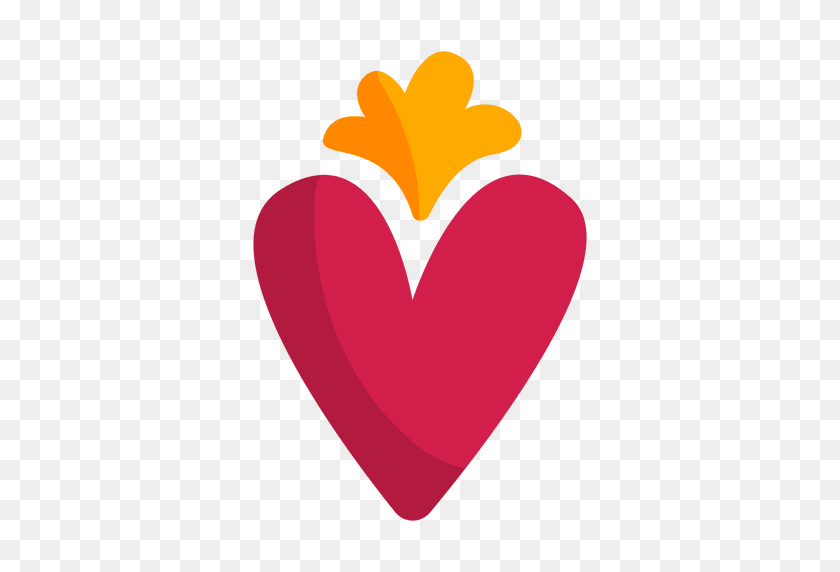 512x512 Значок Плоское Сердце - Значок Сердца Png