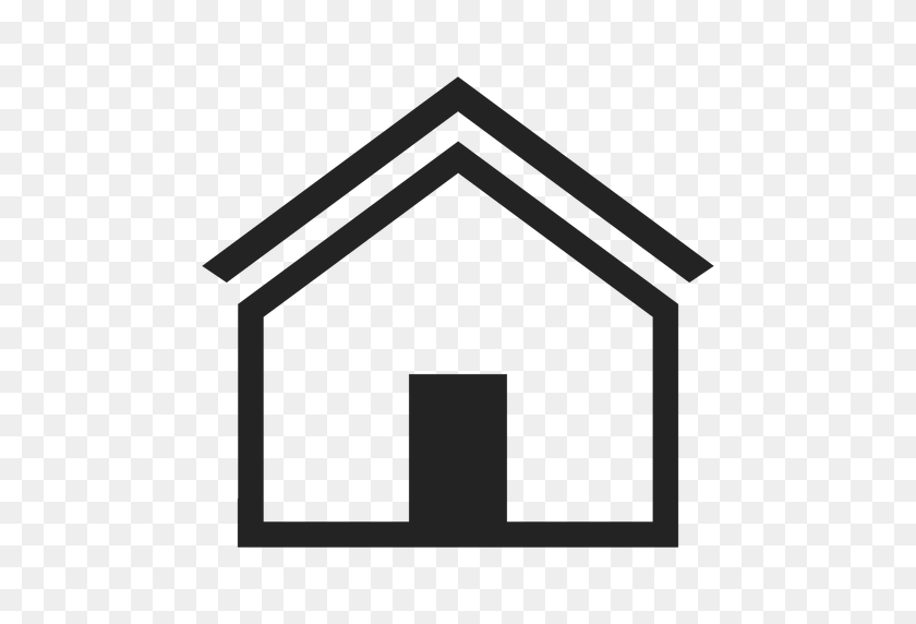 512x512 Flat Home House Icon - House Icon PNG