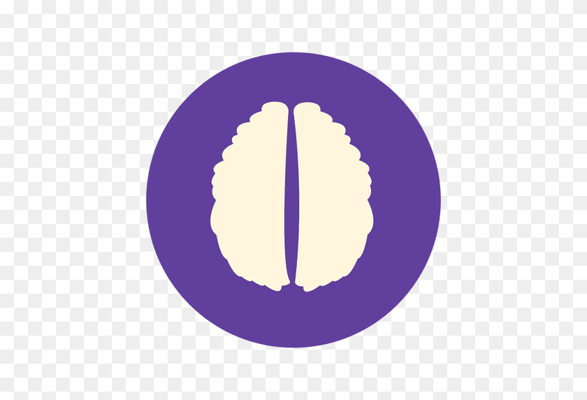 512x512 Flat Human Brain Sign - Brain Vector PNG