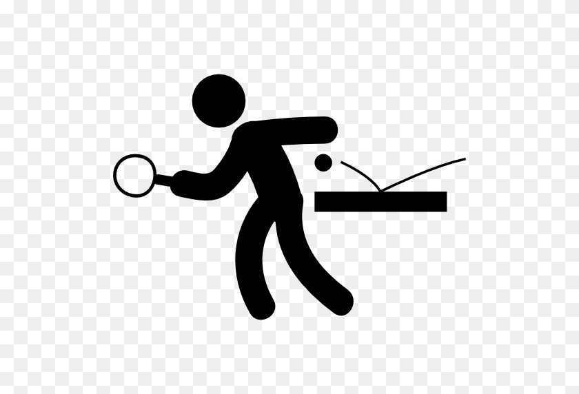 512x512 Flat Icon - Ping Pong Paddle Clipart