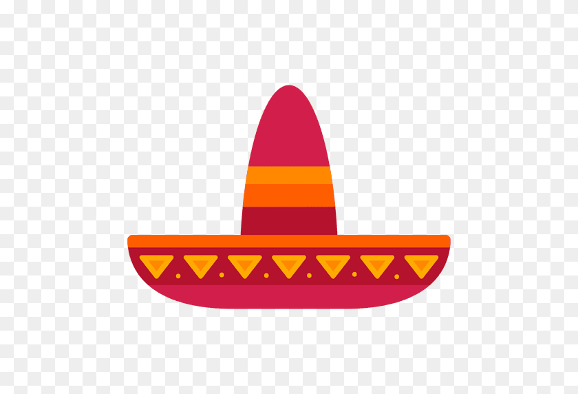 512x512 Плоская Шляпа Mexico - Мексиканское Сомбреро Клипарт