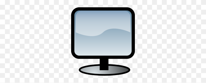 260x281 Flat Screen Tv Clipart - Tv Clip Art