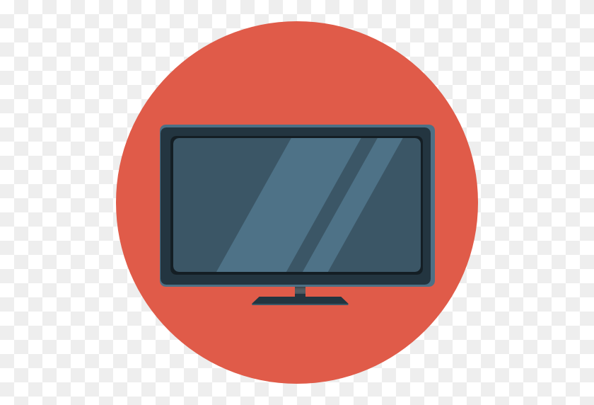 512x512 Flat Television, Tv Icon Png - Tv Icon PNG