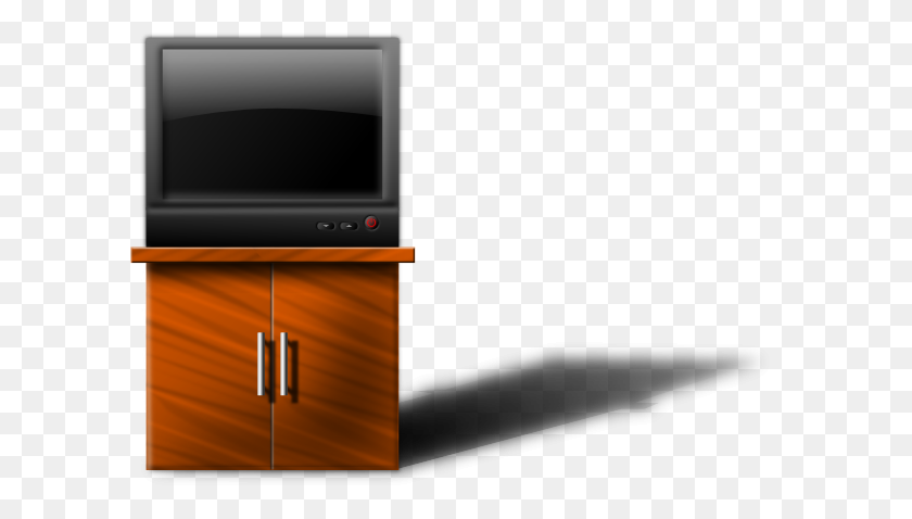 600x418 Flat Tv Clip Art - Tv Set Clipart