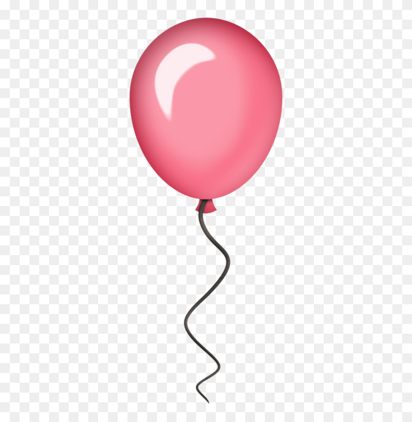 324x800 Flergs Circusmagic Birthday Clip Art - Pink Balloon PNG