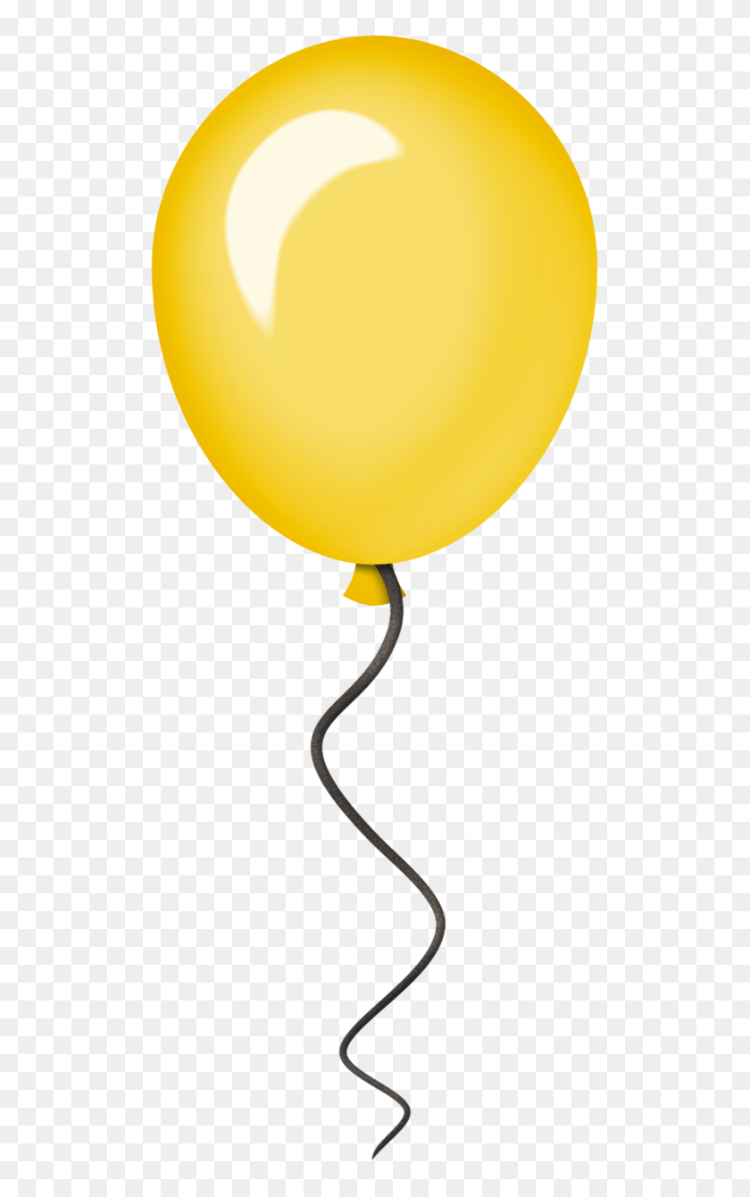 519x1280 Flergs Circusmagic Cute Clips - Yellow Balloon PNG