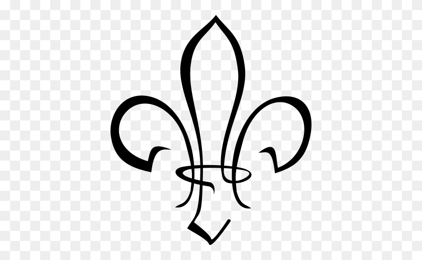 400x458 Fleur De Lis Boy Scout Clipart Opaque - Scout Clipart