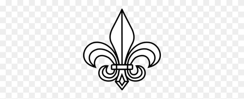 268x282 Fleur De Lis Boy Scout Clipart Opaco - Boy Scout Emblema De Imágenes Prediseñadas