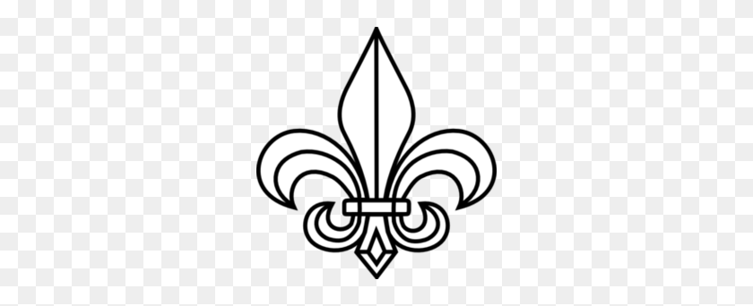 268x282 Fleur De Lis Boy Scout Clipart Opaque - Boy Scout Emblem Clip Art