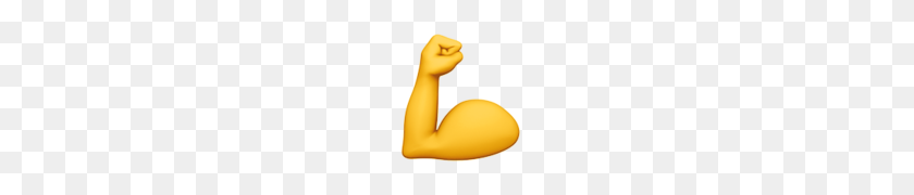120x120 Flexed Biceps Emoji - Strong Emoji PNG
