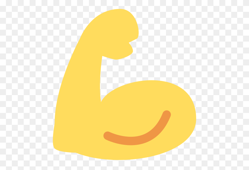 512x512 Flexión De Bíceps Emoji Músculo Emoji - Flexión De Los Músculos De Imágenes Prediseñadas