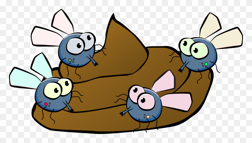 2400x1284 Flies On A Turd Icons Png - Turd PNG