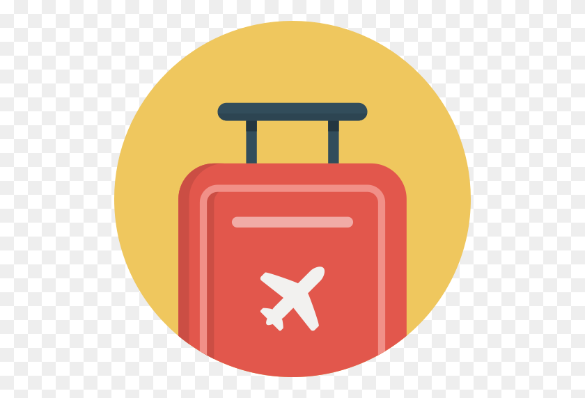 512x512 Flight, Journey, Luggage, Suitcase, Travel, Trip Icon - Travel Icon PNG