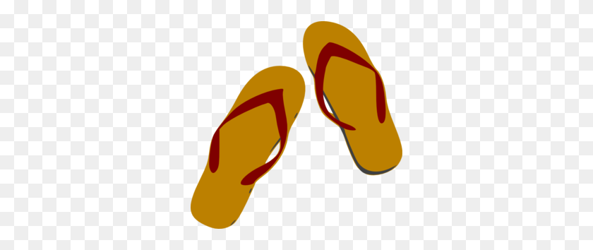300x294 Flip Flop Sandals Clip Art - Sandal PNG