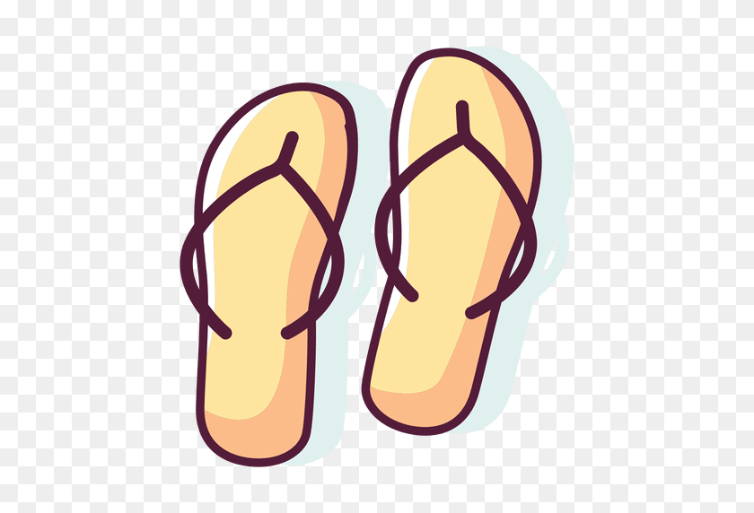 512x512 Flip Flops Cartoon - Sandal PNG
