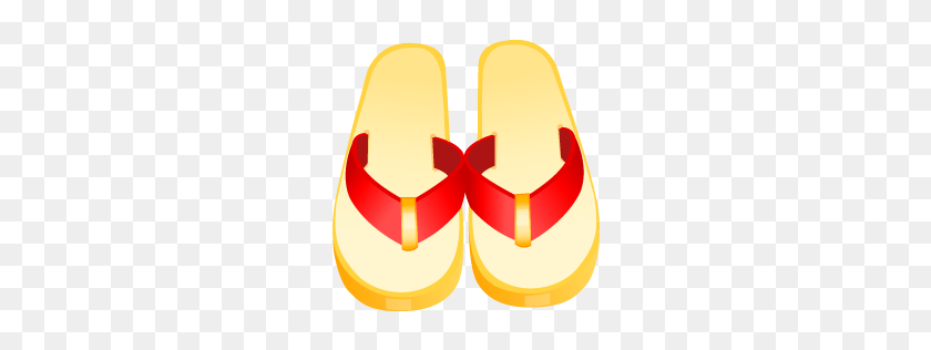 256x256 Flip Flops Icon Beach Iconset Dapino - Beach Emoji PNG