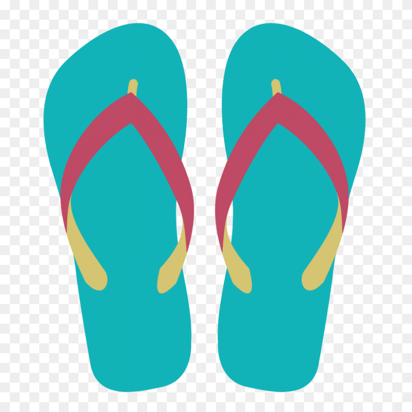 Flip Flop Clip Art - Beach Sandals Clipart - FlyClipart