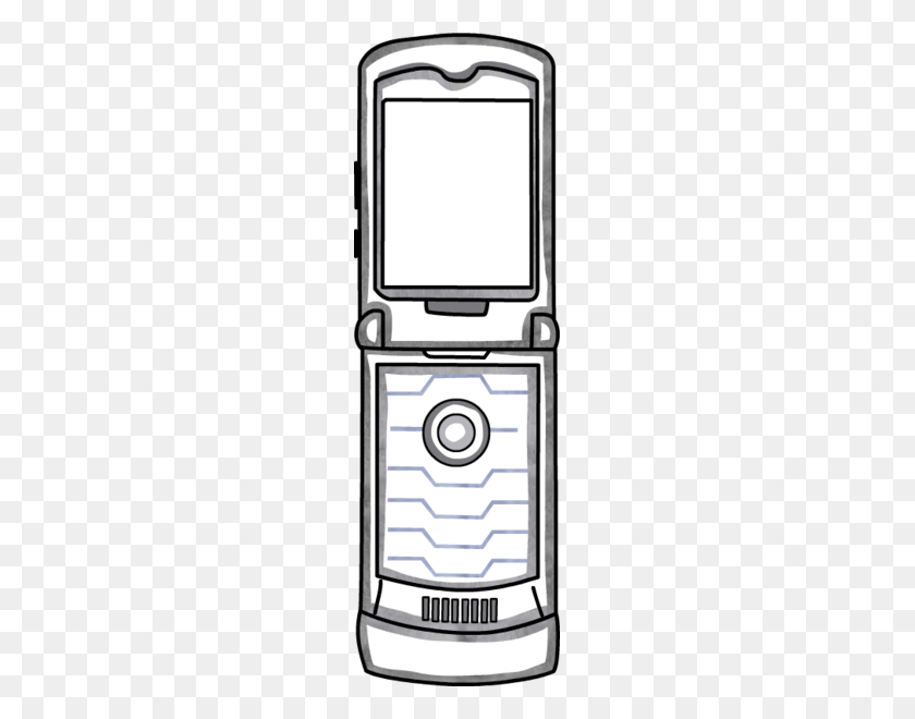 189x600 Flip Phone Clipart Blanco Y Negro Loadtve - Flip Phone Clipart