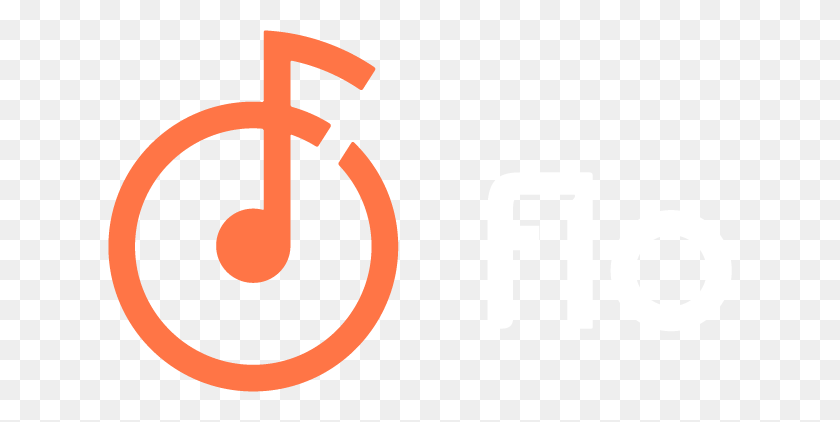 624x362 Шрифт Для Социального Плейлиста Приложения Flo Music - Музыкальный Логотип Png