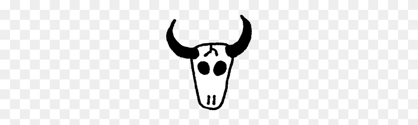 172x192 Floating Cow Skull - Cow Head PNG