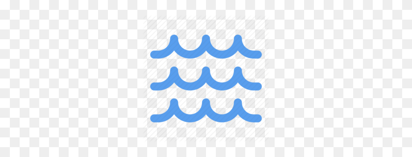 260x260 Flood Water Waves Clipart - Ocean Wave PNG