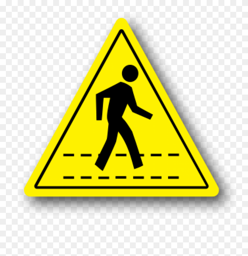 967x1000 Floor Signage Safe Walk Signs Self Adhesive Floor Safety Signs - Blank Street Sign PNG