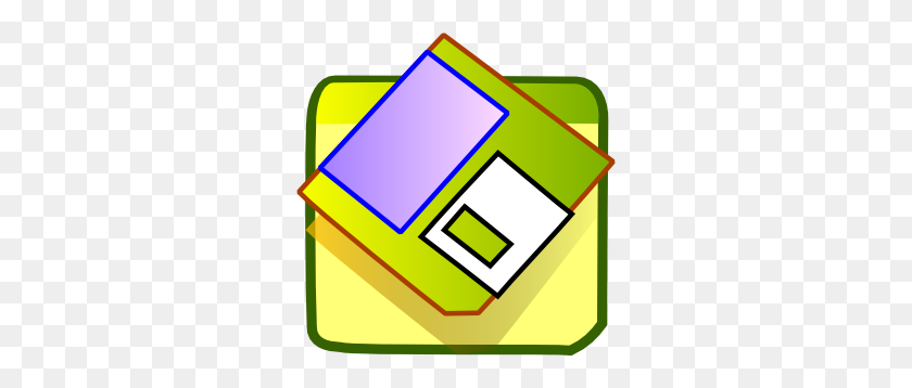 294x298 Floppy Disk Save Icon Clip Art - Disc Clipart