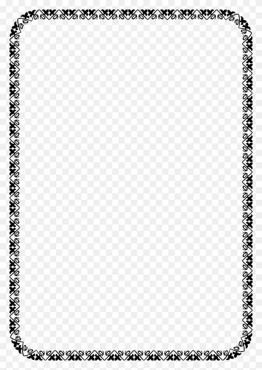 1596x2304 Floral Border Png - Rope Border PNG