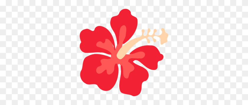 300x297 Цветочный Клипарт Гавайи - Цветочный Клипарт