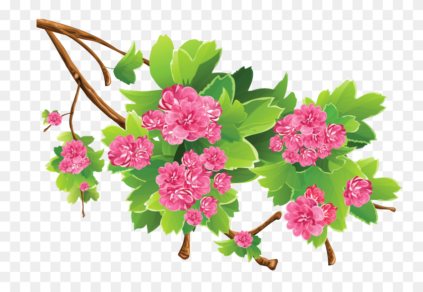 5419x3618 Clipart Floral Primavera - Imágenes Prediseñadas De Primavera
