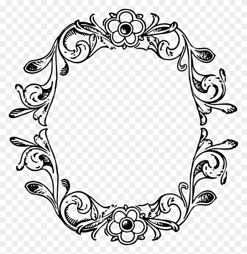 Floral Decorative Frame Border Round Border Png Stunning Free Transparent Png Clipart Images Free Download