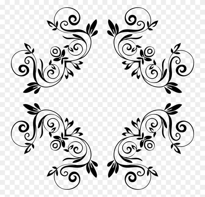 750x750 Floral Design Decorative Borders Decorative Arts Floral Vector - Floral Pattern PNG