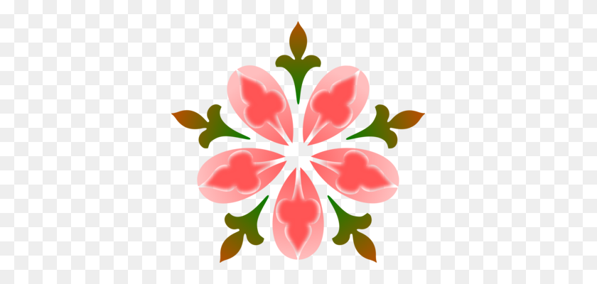357x340 Floral Design Flower Computer Icons Information - Floral Wreath Clipart Free