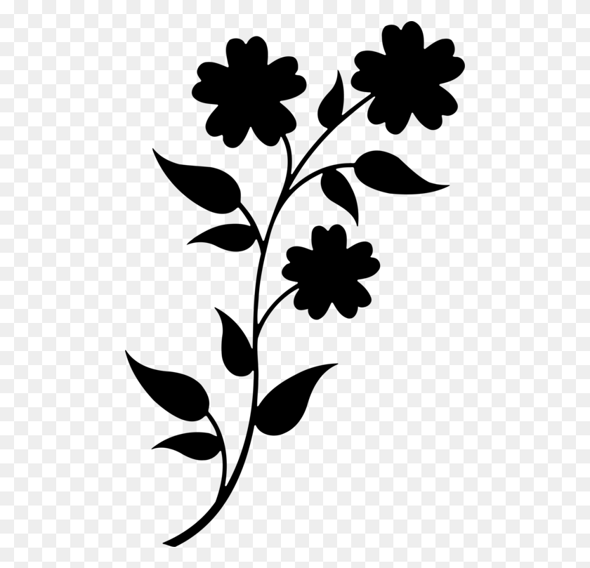 Floral Design Flower Silhouette Romans Drawing Flower Silhouette Png