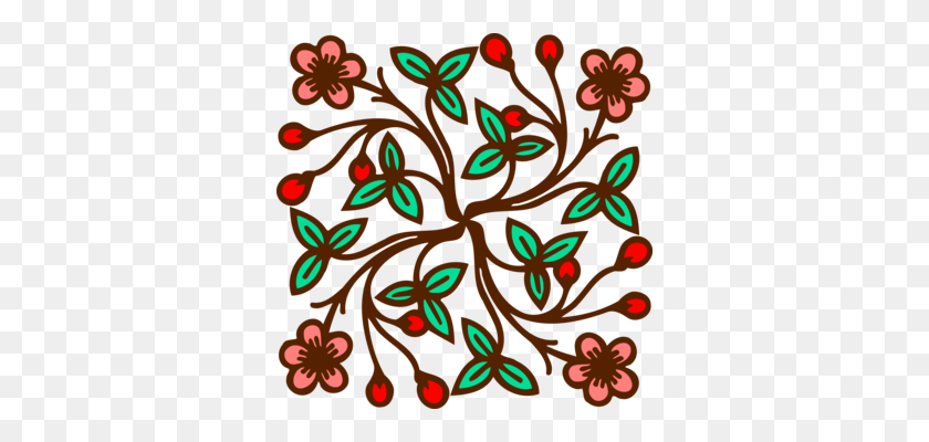 340x340 Floral Design Visual Arts Visual Design Elements And Principles - Embroidery Clipart