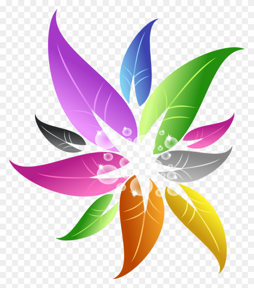 835x957 Floral Png Pic - Lila Png