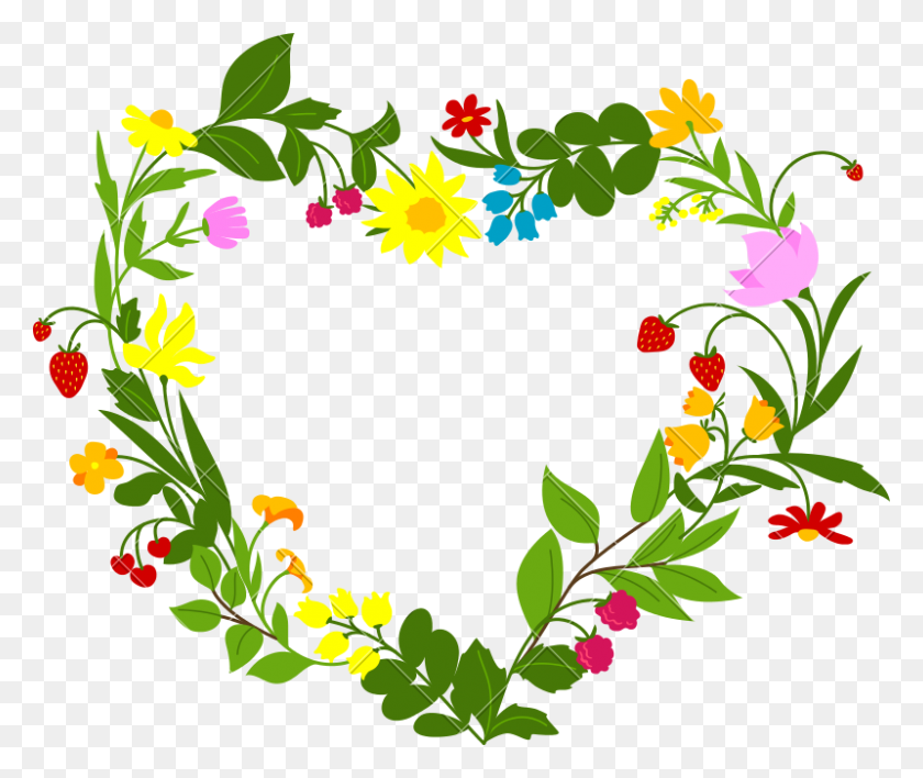 800x665 Floral Wreath Icon - Floral Wreath PNG