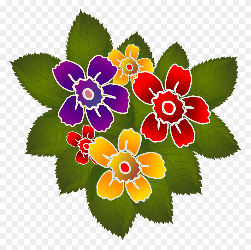 2405x2400 Flores Flowers Icons Png - Flores PNG
