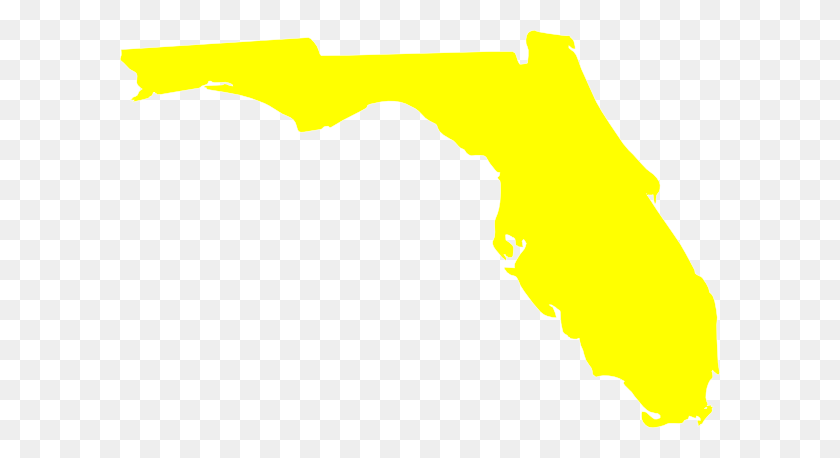 600x398 Florida Yellow Clip Art - Florida Clipart PNG