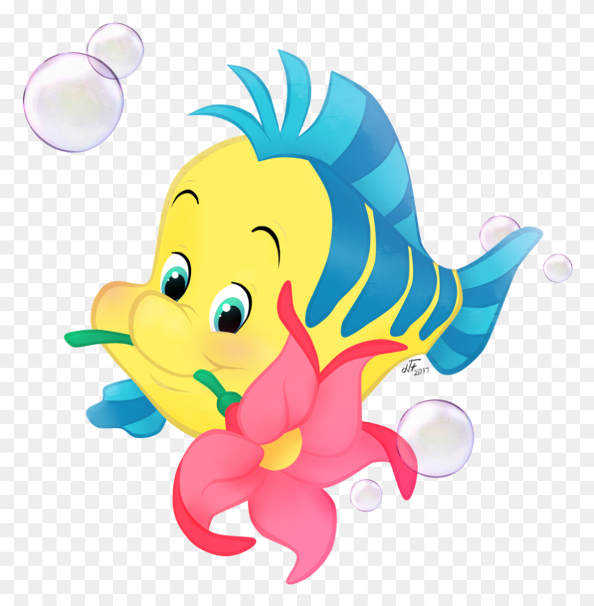 783x801 Flounder Ariel Sebastian King Triton Mermaid - Mermaid PNG