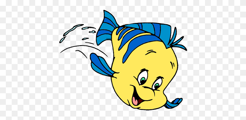 443x352 Flounder Clip Art Disney Clip Art Galore - Fish Jumping Out Of Water Clipart