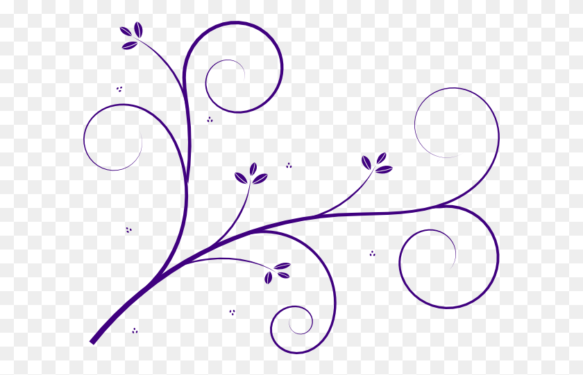 600x481 Flourish Purple Png Clip Arts For Web - Flourish PNG