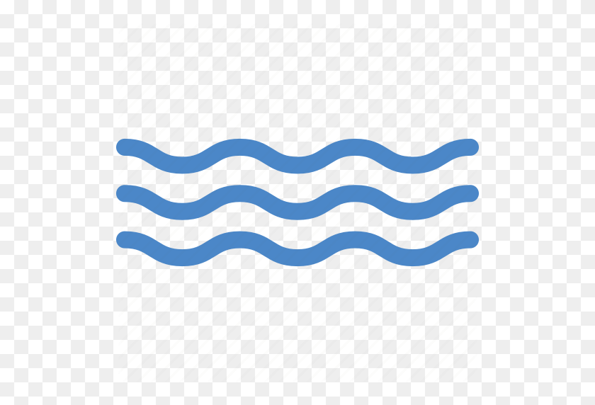 512x512 Значок Потока, Океан, Море, Прилив, Вода, Волна, Волны - Волна Воды Png