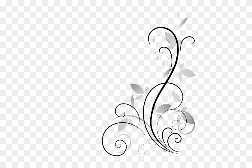 500x500 Flower Black And White Transparent Png Pictures - Phone Black And White Clipart