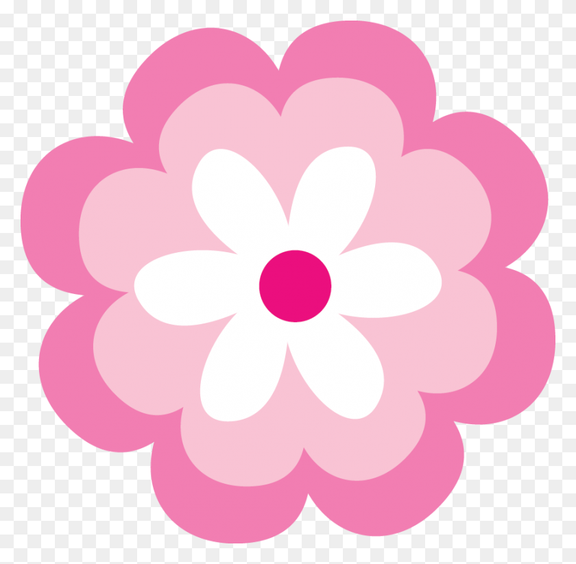 869x851 Clipart De Flores Baby Pink - Imágenes Prediseñadas Shabby Chic