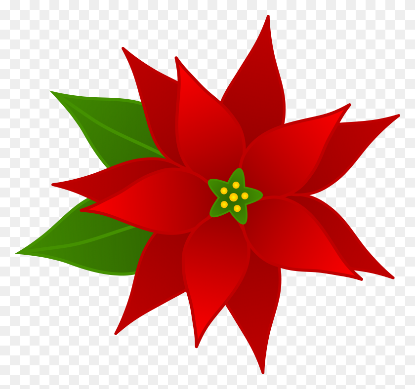 5747x5369 Imágenes Prediseñadas De Flores De Navidad - Borgoña Rosa Clipart